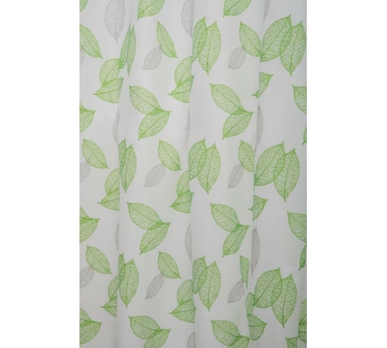 Штора для ванной PRIMANOVA Greenery с утяжелителем, 180x200 см PLE DR-50024