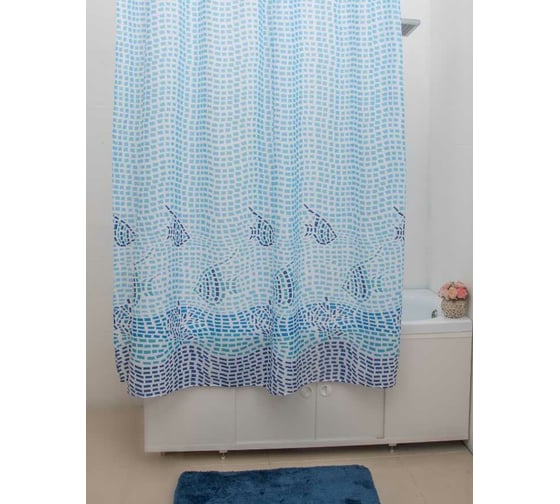 Штора для ванной PRIMANOVA AQUA с утяжелителем, 180x200 см, PLE DR-60046