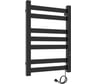 Электрический полотенцесушитель Laris Гефест чкч п7 500/800 правый тэн, черный матовый, ru 73207617