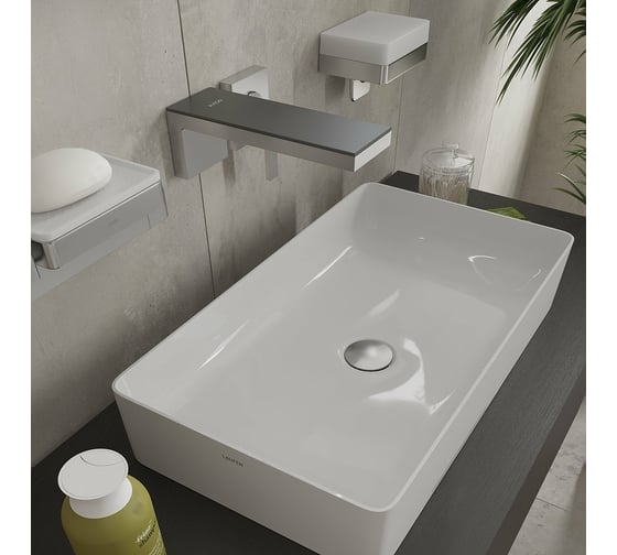 Дозатор для жидкого мыла с полочкой Axor Universal Accessories 150 мм для настенного монтаж 42819000 00025320