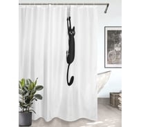 Комплект Bath Plus штора 180x200 д/в и кольца cat2 (white) akch-21325