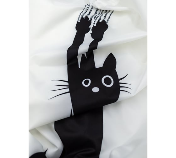 Комплект Bath Plus штора 180x200 д/в и кольца cat2 (white) akch-21325