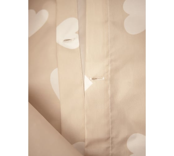 Комплект Bath Plus штора д/в и кольца180x180 heart (beige) akch14164-0