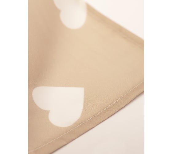 Комплект Bath Plus штора д/в и кольца180x180 heart (beige) akch14164-0