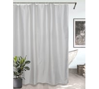 Комплект Bath Plus штора 180x200 light grey и кольца AKSK-10