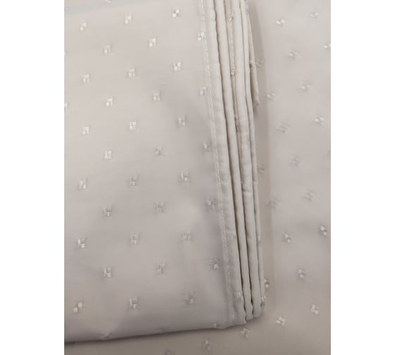 Комплект Bath Plus штора 180x200 light grey и кольца AKSK-10