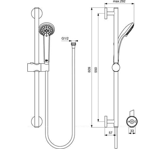 Промо комплект состоящий из A7206AA, BC699AA, B1248AA Ideal Standard ...
