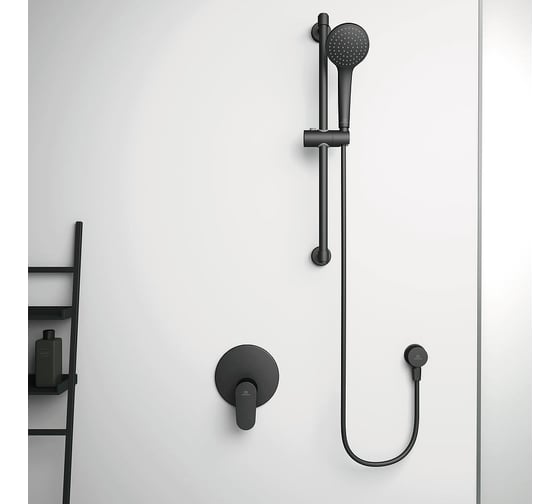 Душевой гарнитур Ideal Standard IDEALRAIN SOFT BD142XG M1 1-функциональная душевая лейка, диаметр 100 мм (B9402AA) 00069073