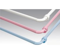 Карниз для ванной Zalel белый, угловой, блистер 0,90х0,90х0,90 м 513658