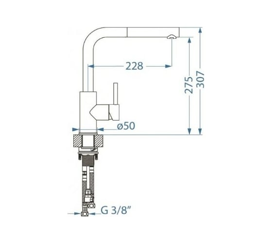 Смеситель для кухни ALVEUS ZEOS P MONARCH COPPER 1136502