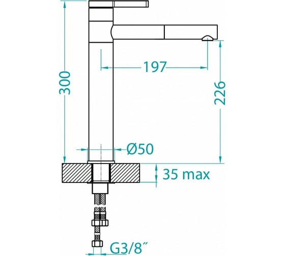 Смеситель для кухни ALVEUS ZINA CHR - G03M 1129056
