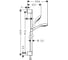 Душевой набор Hansgrohe Croma Select S 1jet со штангой 90 см 26574400 00063776 2