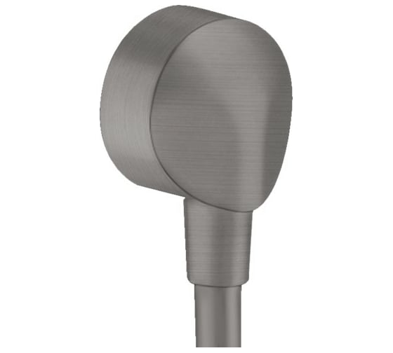Шланговое подсоединение Hansgrohe FixFit без клапана обратного тока E, шлифованный черный хром 27454340 00061508 1