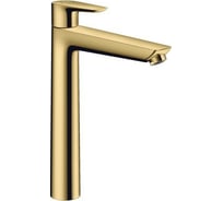 Смеситель для раковины Hansgrohe Talis E 240 однорычажный, без сливного набора, полированное золото 71717990 00061986