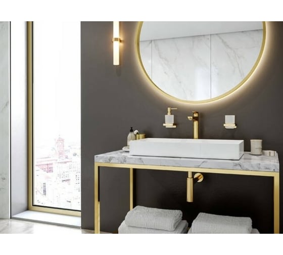 Смеситель для раковины Hansgrohe Talis E 240 однорычажный, без сливного набора, полированное золото 71717990 00061986