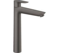 Смеситель для раковины Hansgrohe Talis E 24 однорычажный, без сливного набора, шлифованный черный хром 71717340 00061503