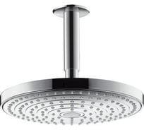 Верхний душ Hansgrohe Raindance Select S 240 2jet EcoSmart 9 л/мин с потолочным подсоединением 26469000 00060600