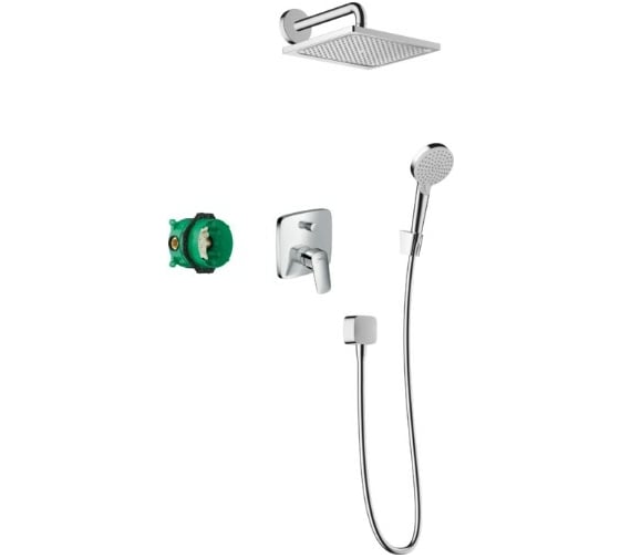 Набор встраиваемого душа Hansgrohe Design Shower Set Crometta E/Logis, хром 27957000 00068016