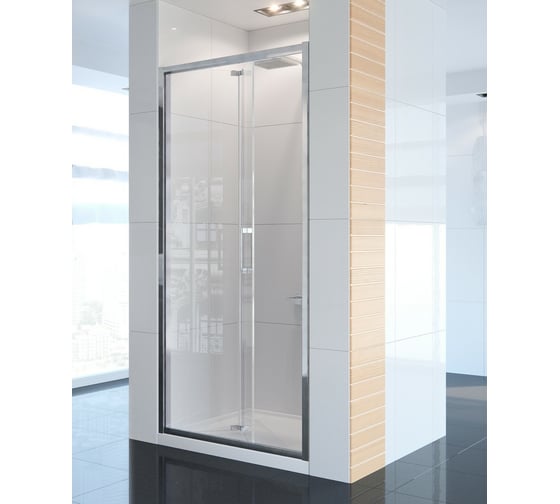 Дверь в нишу NEW TRENDY ALTA 80x195 хром D-0087A