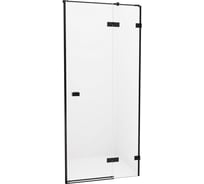 Дверь в нишу NEW TRENDY AVEXA BLACK 130x200 черный EXK-1557