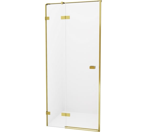Дверь в нишу NEW TRENDY AVEXA GOLD 110x200 брашированное золото EXK-1720
