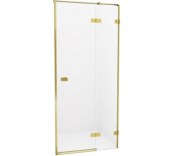 Дверь в нишу NEW TRENDY AVEXA GOLD 80x200 брашированное золото EXK-1715 1