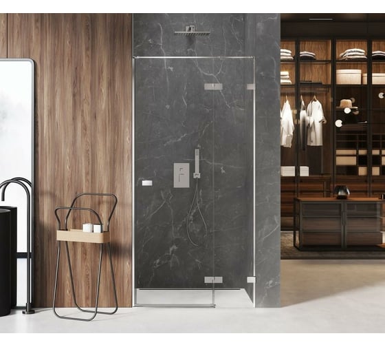 Дверь в нишу NEW TRENDY AVEXA 120x200 хром EXK-1450