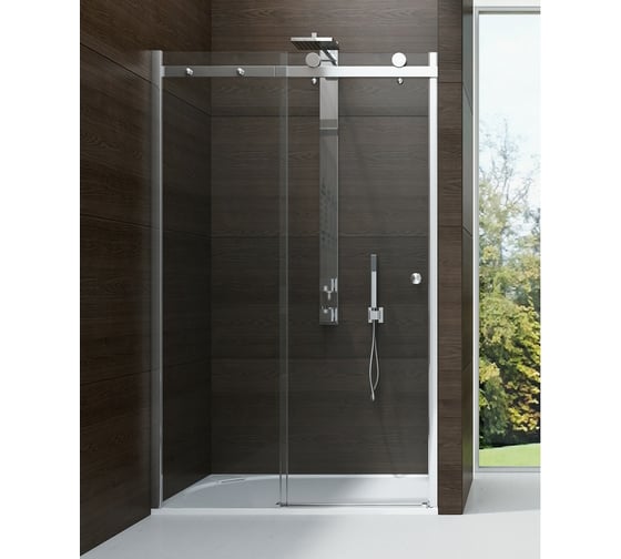 Дверь в нишу NEW TRENDY DIORA 130x200 хром EXK-1316