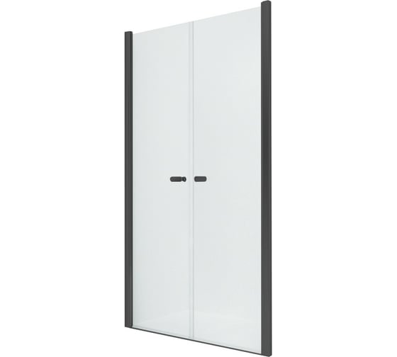Дверь в нишу NEW TRENDY NEW SOLEO BLACK двойные двери 90x195 черный D-0215A