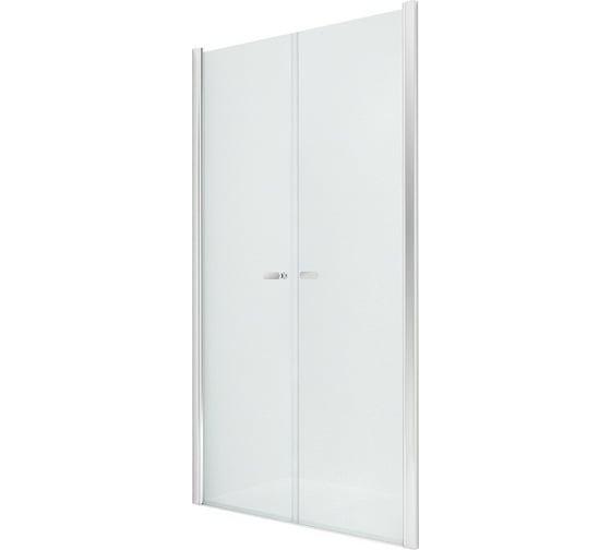 Дверь в нишу NEW TRENDY NEW SOLEO двойные двери 120x195 хром D-0128A