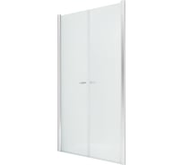 Дверь в нишу NEW TRENDY NEW SOLEO двойные двери 80x195 хром D-0124A