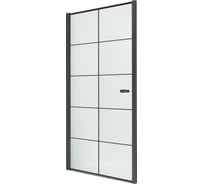 Дверь в нишу NEW TRENDY NEW SOLEO BLACK одинарные 70x195 черный D-0275A