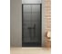 Дверь в нишу NEW TRENDY NEW SOLEO BLACK одинарные 70x195 черный D-0275A 2