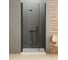 Дверь в нишу NEW TRENDY NEW SOLEO BLACK складные L 80x195 черный D-0221A 2