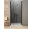 Дверь в нишу NEW TRENDY NEW SOLEO BLACK складные R 70x195 черный D-0220A 2