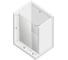 Дверь в нишу NEW TRENDY NEW SOLEO PLUS 100x195 хром D-0139A/D-0094B 3