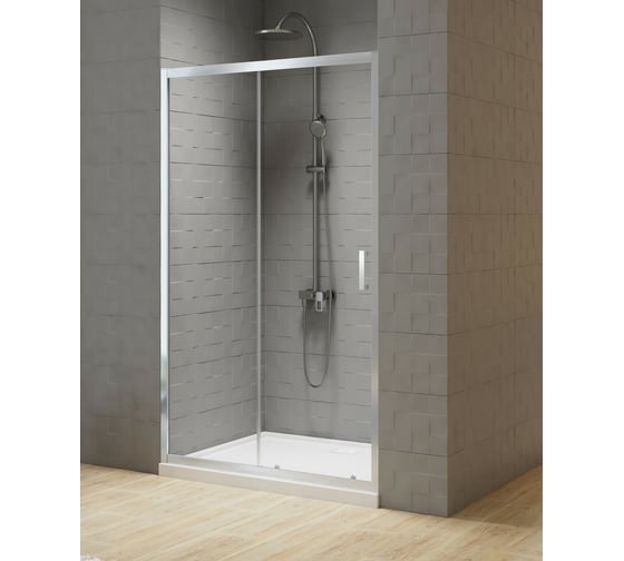 Дверь в нишу NEW TRENDY NEW VARIA 100x190 хром D-0189A