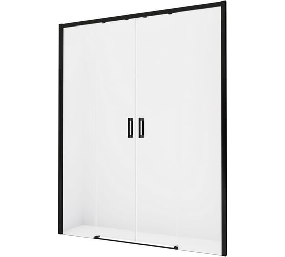 Дверь в нишу NEW TRENDY PRIME BLACK 140x200 черный D-0341A