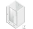 Дверь в нишу NEW TRENDY PRIME 150x200 хром D-0308A 3