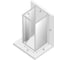 Душевое ограждение NEW TRENDY ALTA 80x90x195 хром K-0445 3