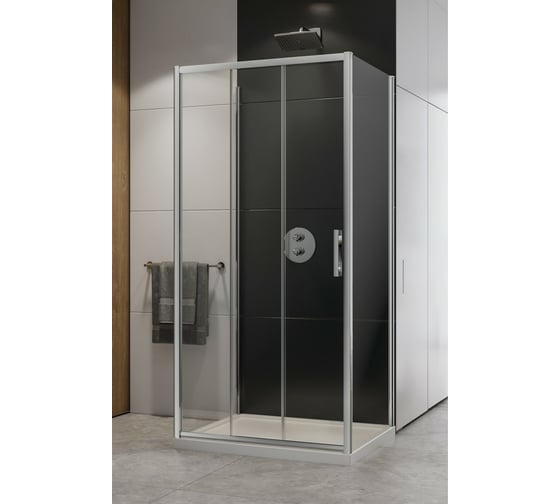 Душевое ограждение NEW TRENDY ALTA III 100x90x195 хром K-0572