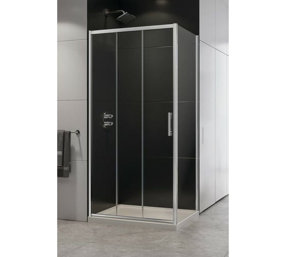Душевое ограждение NEW TRENDY ALTA III 80x90x195 хром D-0252A/D-0079B