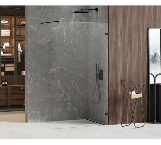 Душевое ограждение NEW TRENDY AVEXA BLACK 150x200 черный EXK-1974