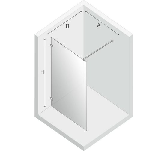 Душевое ограждение NEW TRENDY AVEXA BLACK 150x200 черный EXK-1974