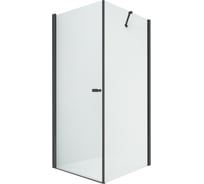 Душевое ограждение NEW TRENDY NEW SOLEO BLACK 100x110x195 (черный) D-0232A/D-0148B
