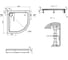 Душевой поддон AM.PM X-Joy Twin Slide 90x90 W88T-205-090W64 4