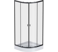 Душевое ограждение AM.PM X-Joy Twin Slide без поддона, 80x80, профиль черный W88G-205-080BT64