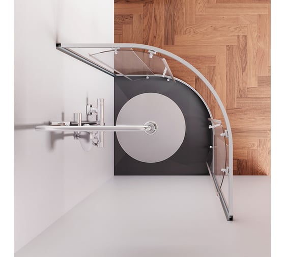 Душевое ограждение AM.PM X-Joy Twin Slide без поддона, 80x80, профиль матовый хром W88G-205-080MT64