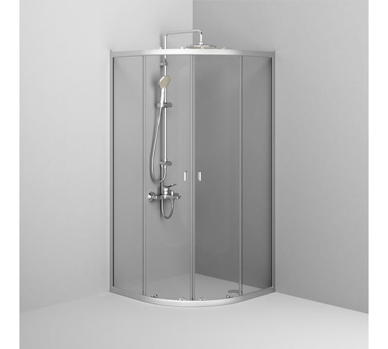 Душевое ограждение AM.PM X-Joy Twin Slide без поддона, 90x90, профиль матовый хром W88G-205-090MT64