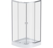 Душевое ограждение AM.PM X-Joy Twin Slide c поддоном, 90x90, профиль матовый хром W88E-205-090MT64